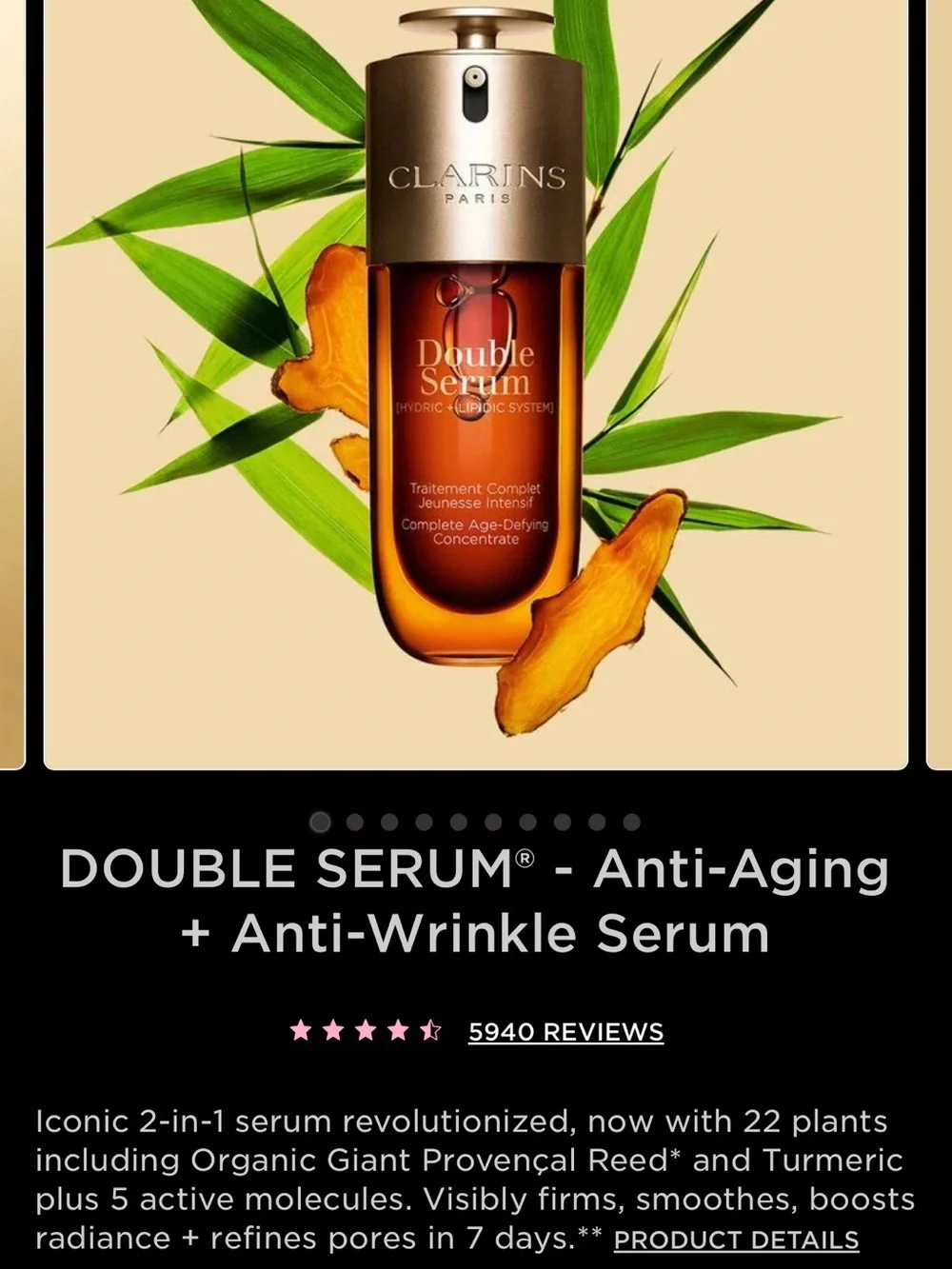 Clarins Double Serum — 2.5 Fl oz